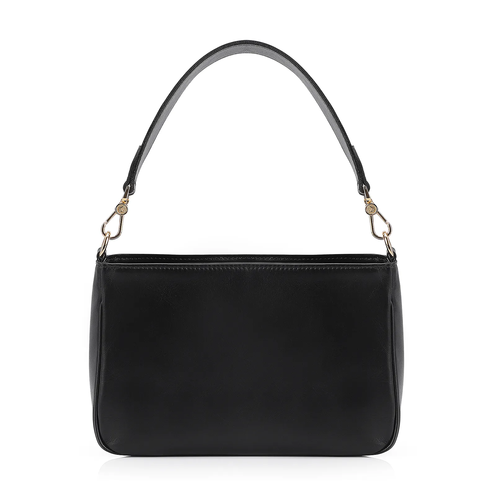 Bolsa De Ombro Couro Preto