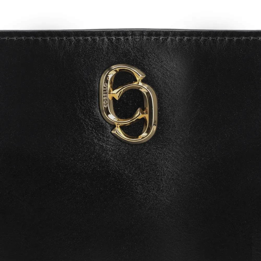 Bolsa De Ombro Couro Preto - imagem 6