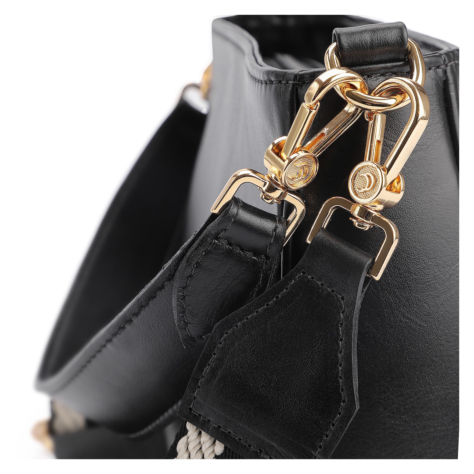 Bolsa De Ombro Couro Preto