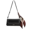  Bolsa De Ombro Couro Preto - imagem 1