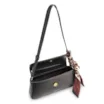  Bolsa De Ombro Couro Preto - imagem 5