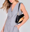 Bolsa De Ombro Couro Preto/Dourado - imagem 2
