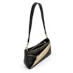 Bolsa De Ombro Couro Preto/Dourado - imagem 3