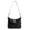 Bolsa De Ombro Couro Preto/Off White - imagem 4