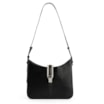Bolsa De Ombro Couro Preto/Off White - imagem 1