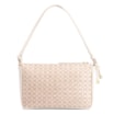 Bolsa De Ombro Couro/Ráfia Mosaico Off White - imagem 4