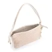 Bolsa De Ombro Couro/Ráfia Mosaico Off White - imagem 5