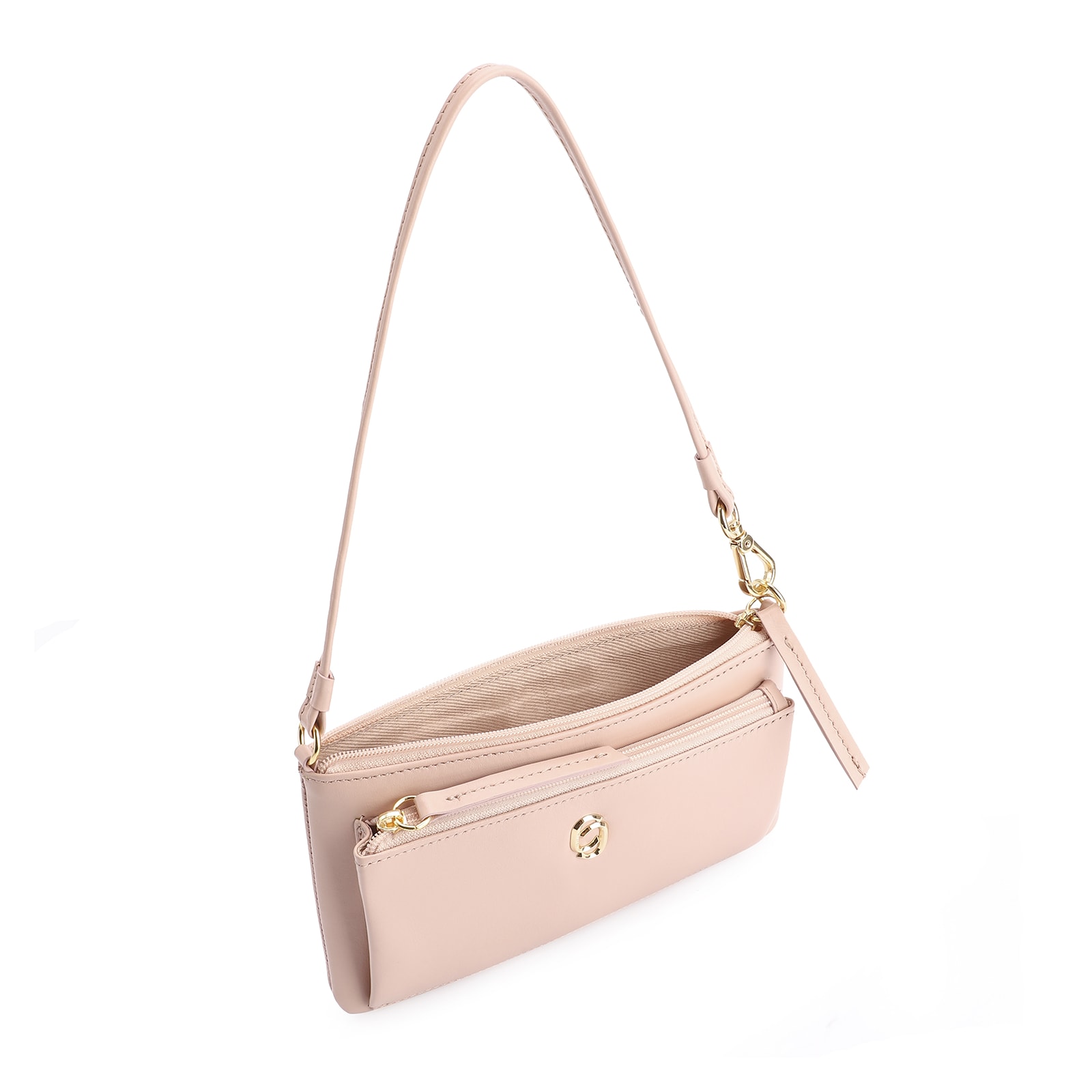 Bolsa De Ombro Couro Rosa