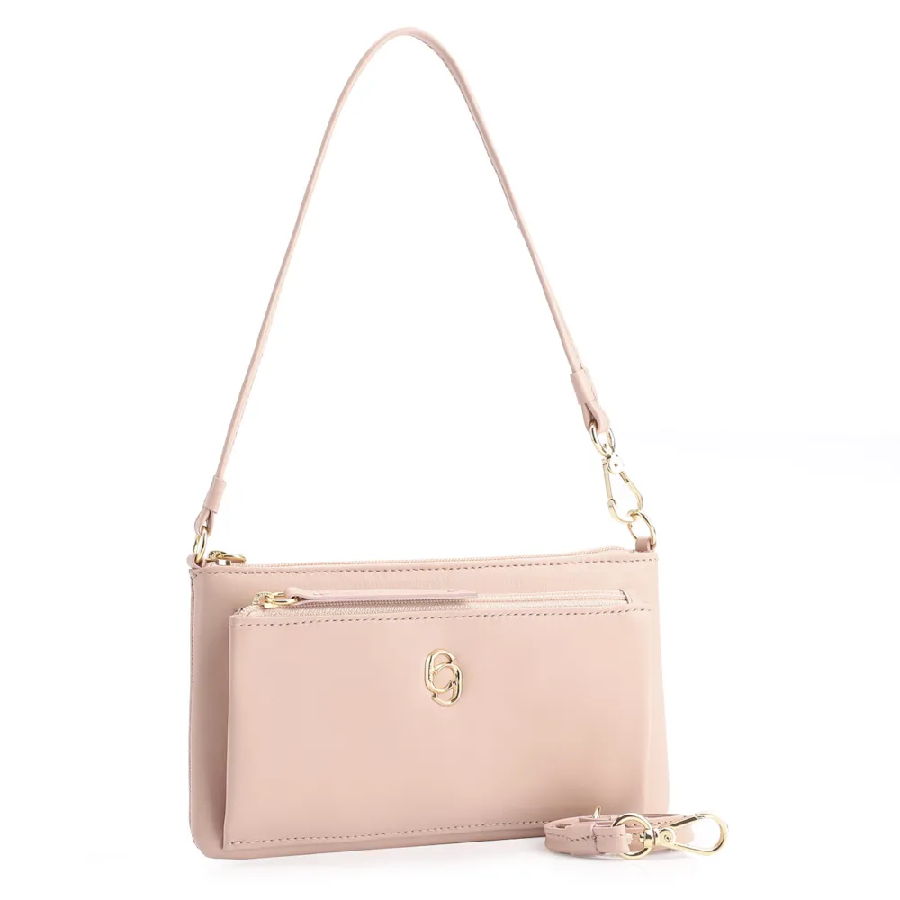 Bolsa De Ombro Couro Rosa - imagem 2
