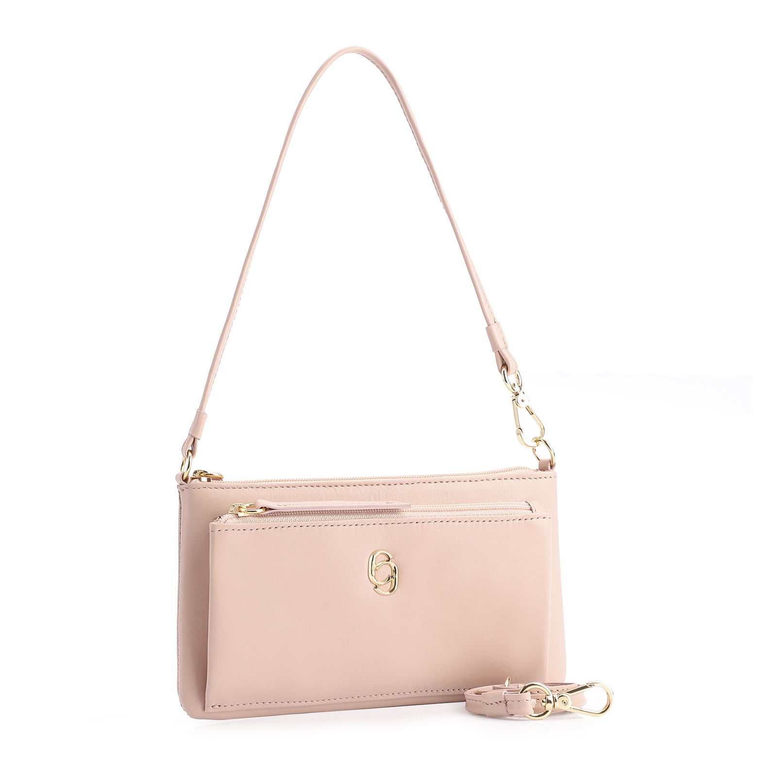 Bolsa De Ombro Couro Rosa