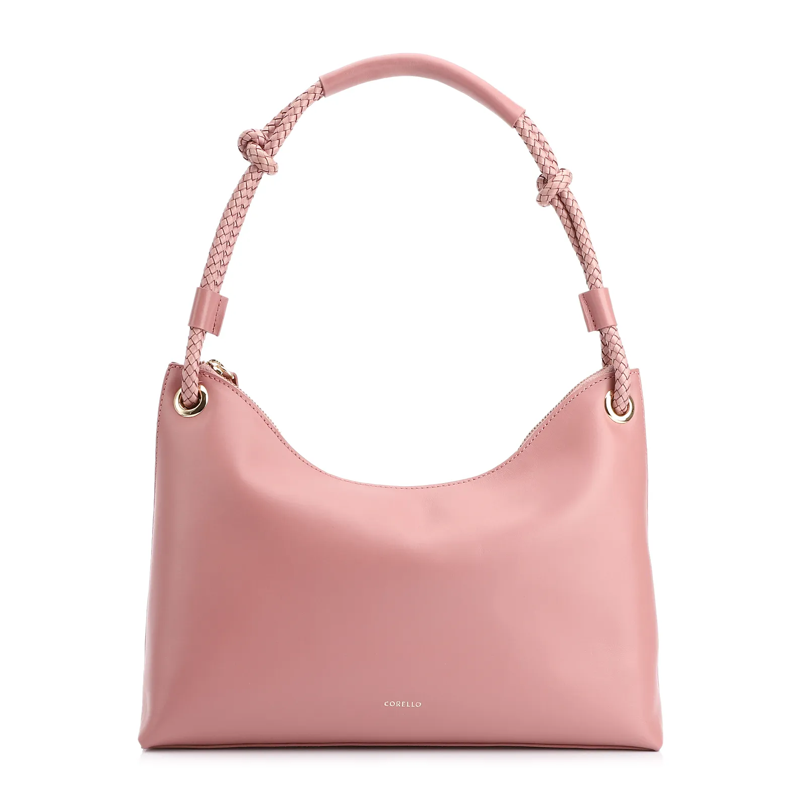 Bolsa De Ombro Couro Rosa
