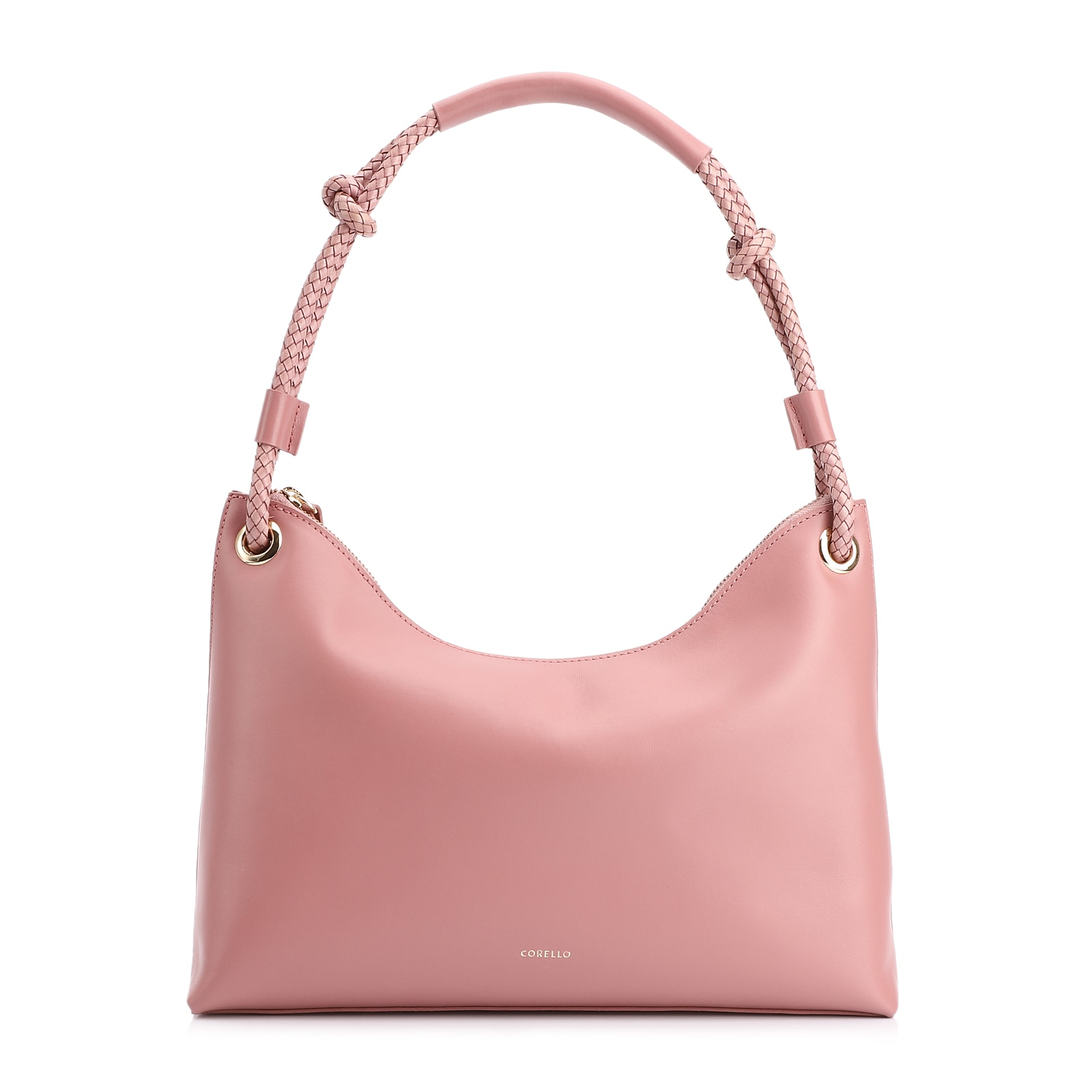 Bolsa De Ombro Couro Rosa