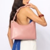 Bolsa De Ombro Couro Rosa - imagem 2