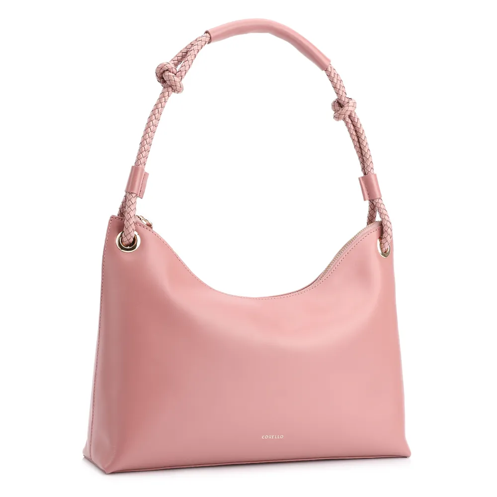 Bolsa De Ombro Couro Rosa - imagem 3
