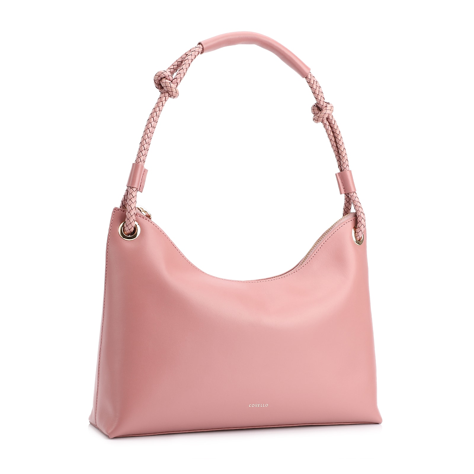 Bolsa De Ombro Couro Rosa