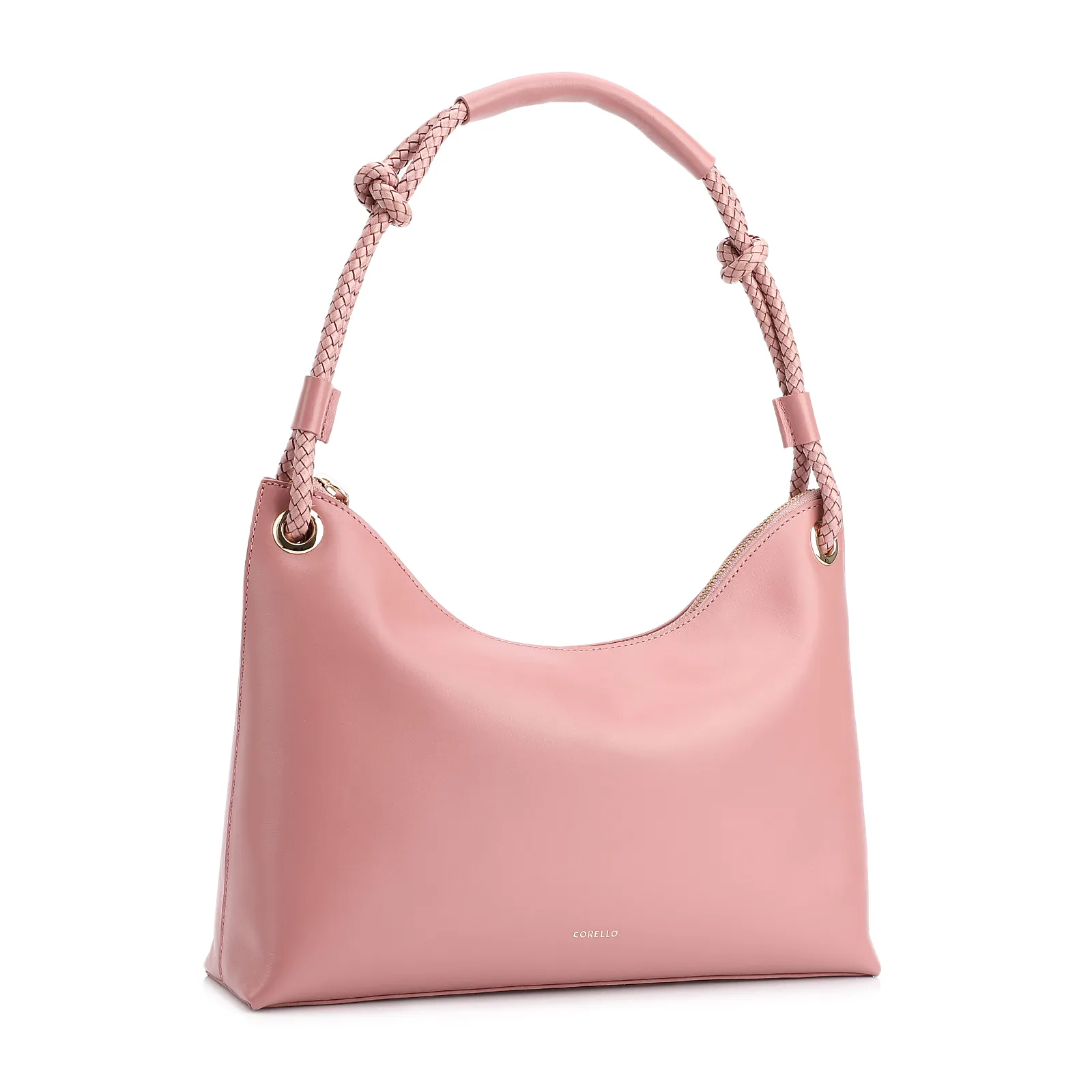 Bolsa De Ombro Couro Rosa