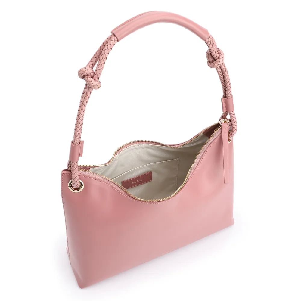 Bolsa De Ombro Couro Rosa - imagem 5