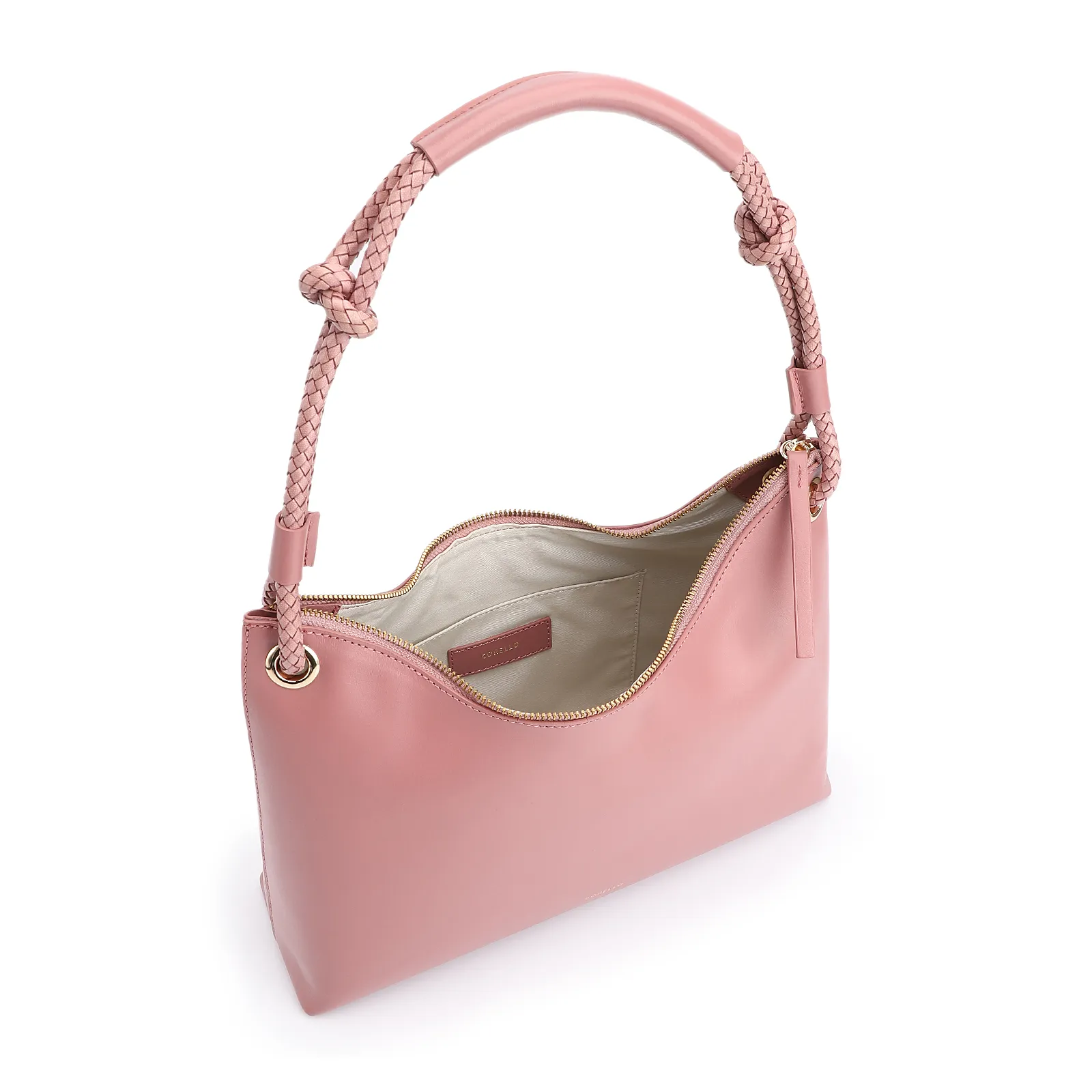 Bolsa De Ombro Couro Rosa