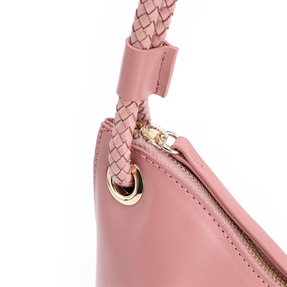 Bolsa De Ombro Couro Rosa - imagem 6