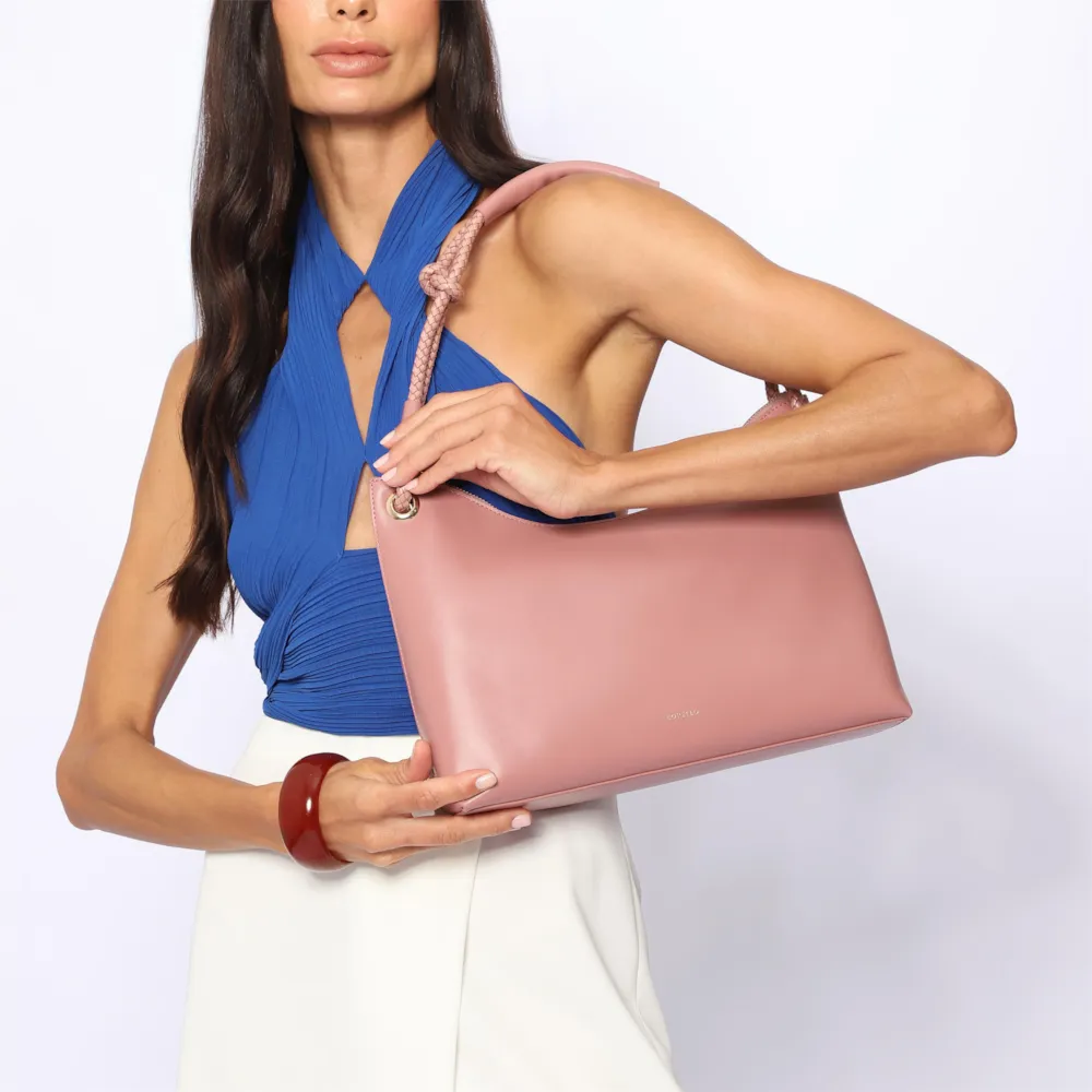 Bolsa De Ombro Couro Rosa - imagem 8