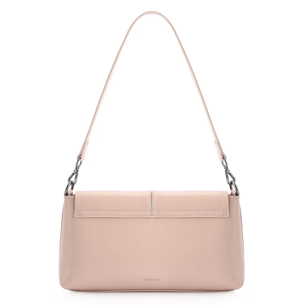 Bolsa De Ombro Couro Rosa/Verniz Rosa - imagem 4