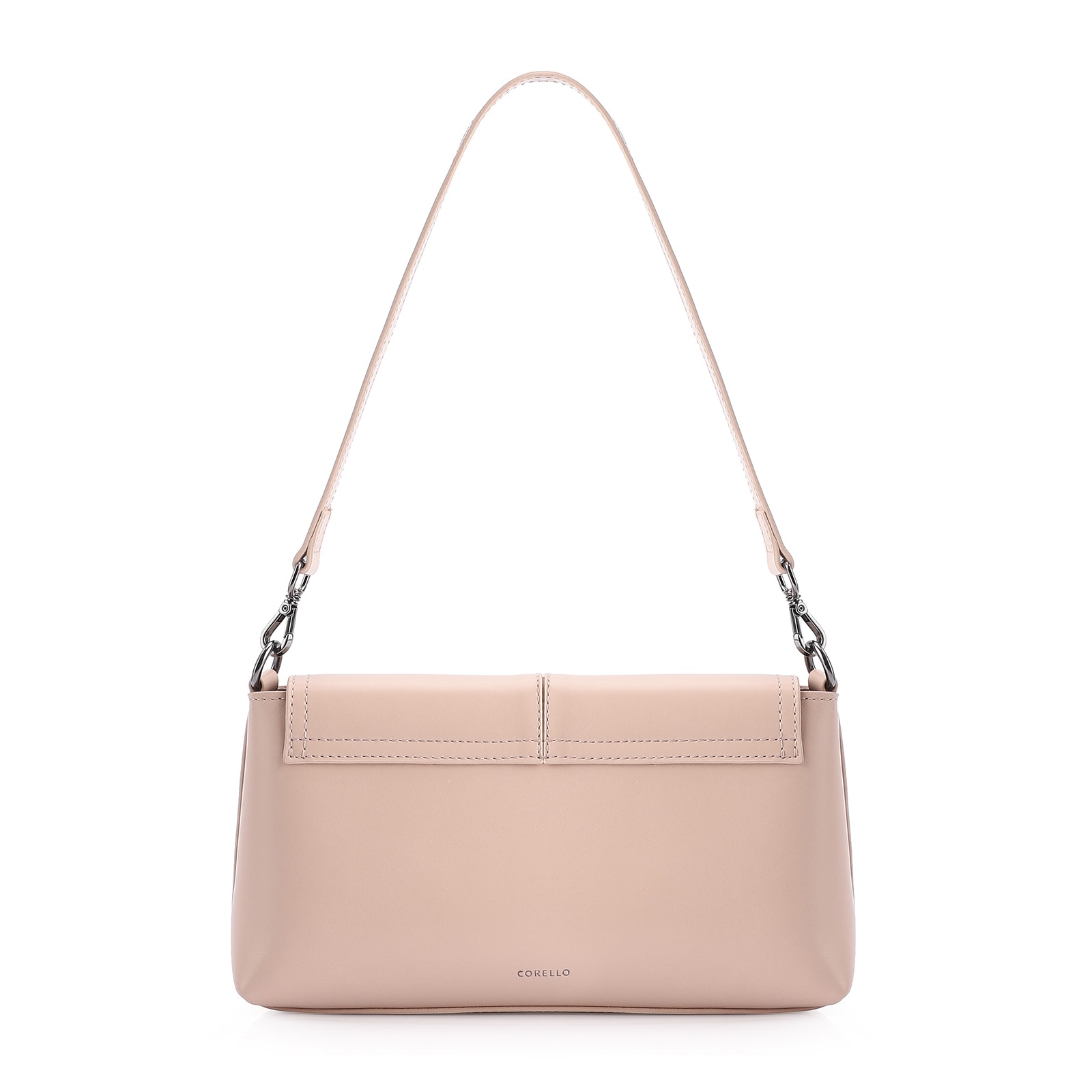 Bolsa De Ombro Couro Rosa/Verniz Rosa