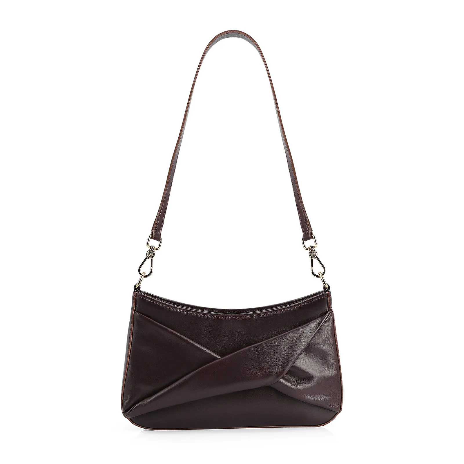 Bolsa De Ombro Couro Roxo