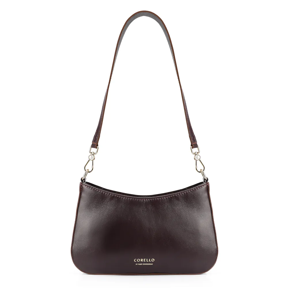 Bolsa De Ombro Couro Roxo - imagem 4