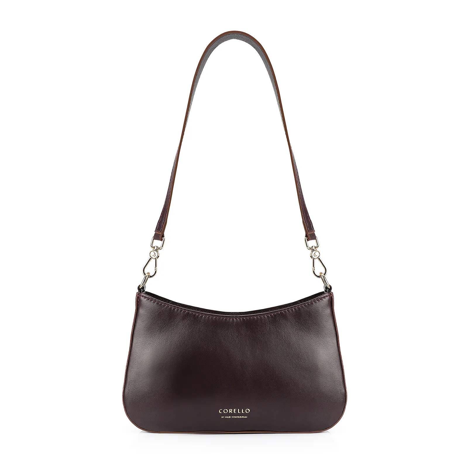 Bolsa De Ombro Couro Roxo