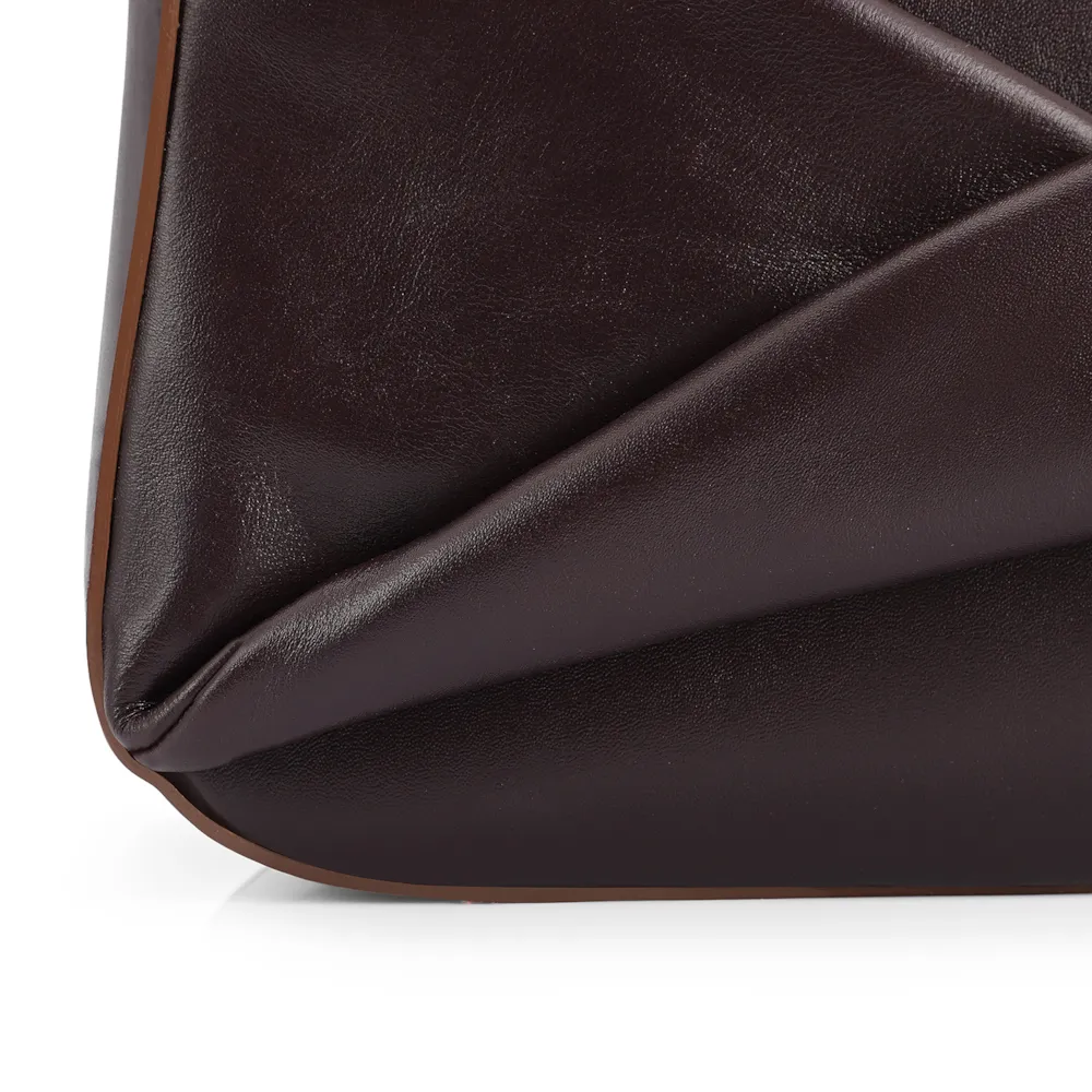 Bolsa De Ombro Couro Roxo - imagem 6