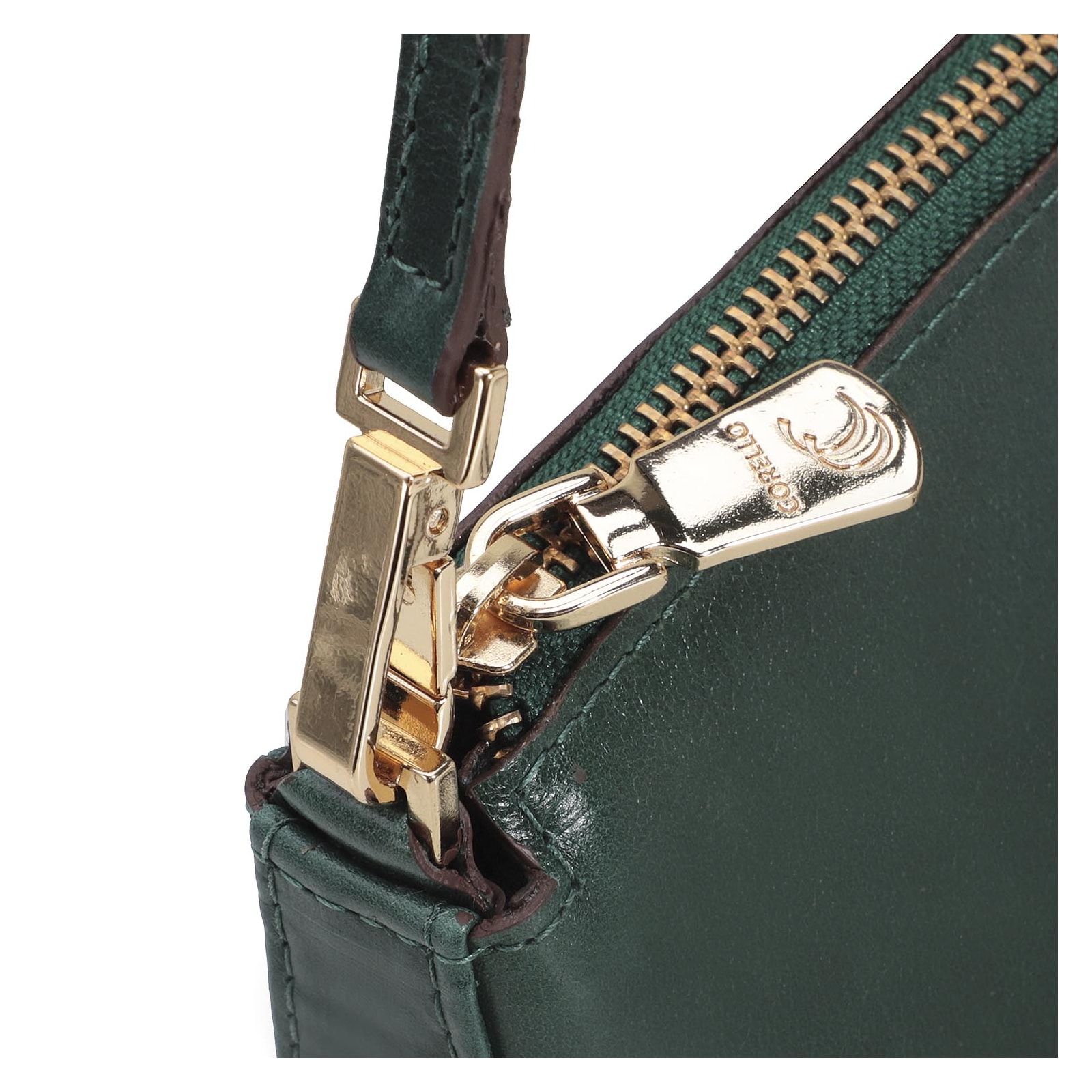 Bolsa De Ombro Couro Verde