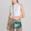 Bolsa De Ombro Couro Verde - imagem 8