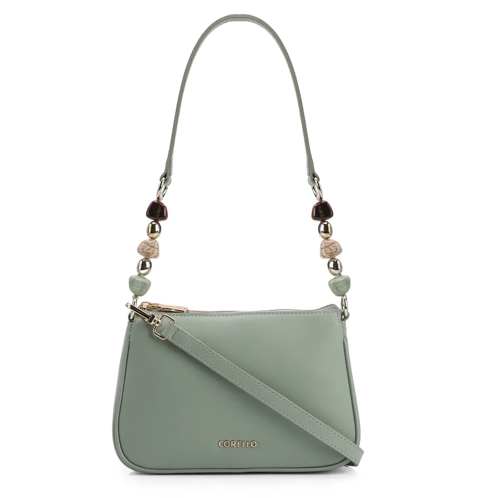 Bolsa De Ombro Couro Verde
