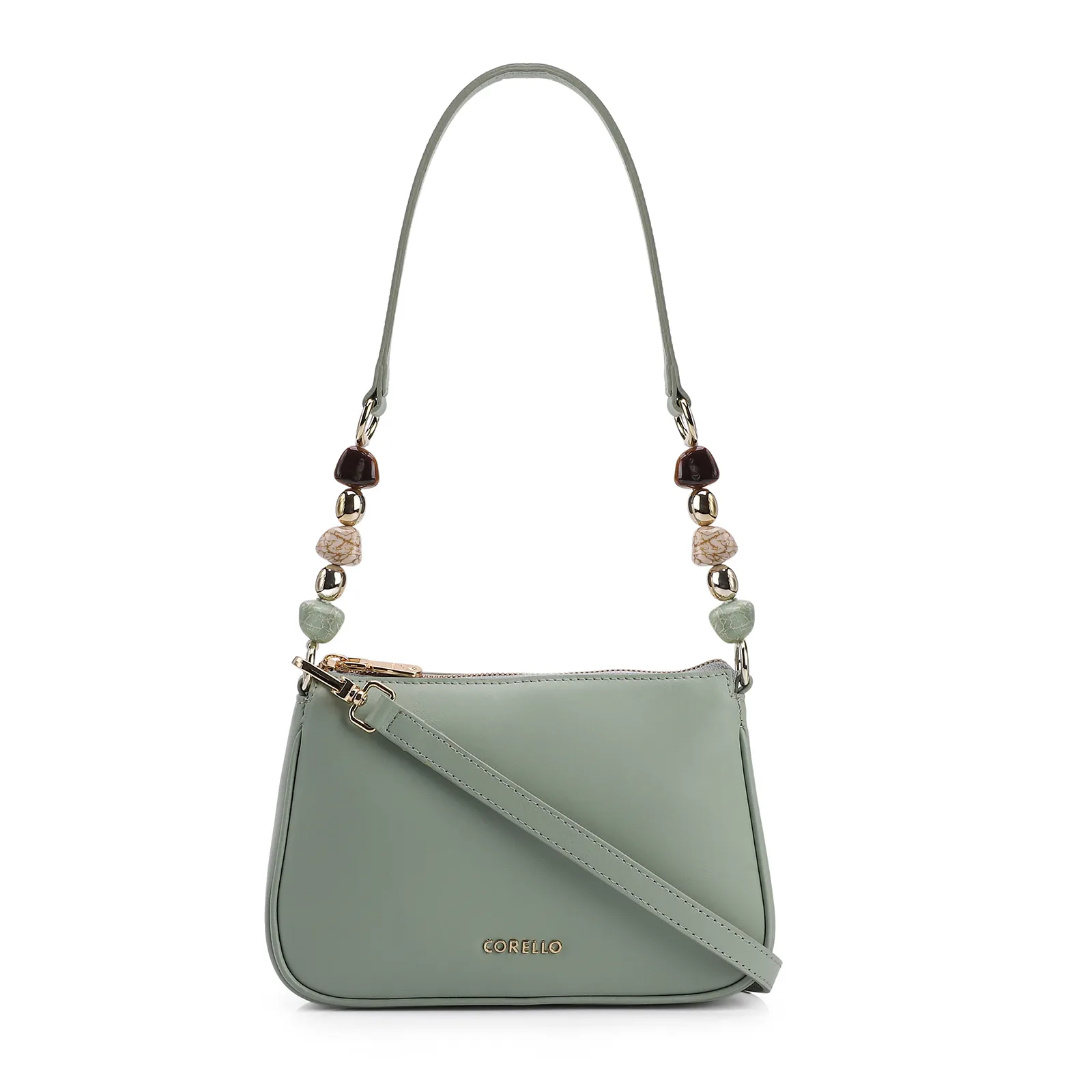 Bolsa De Ombro Couro Verde