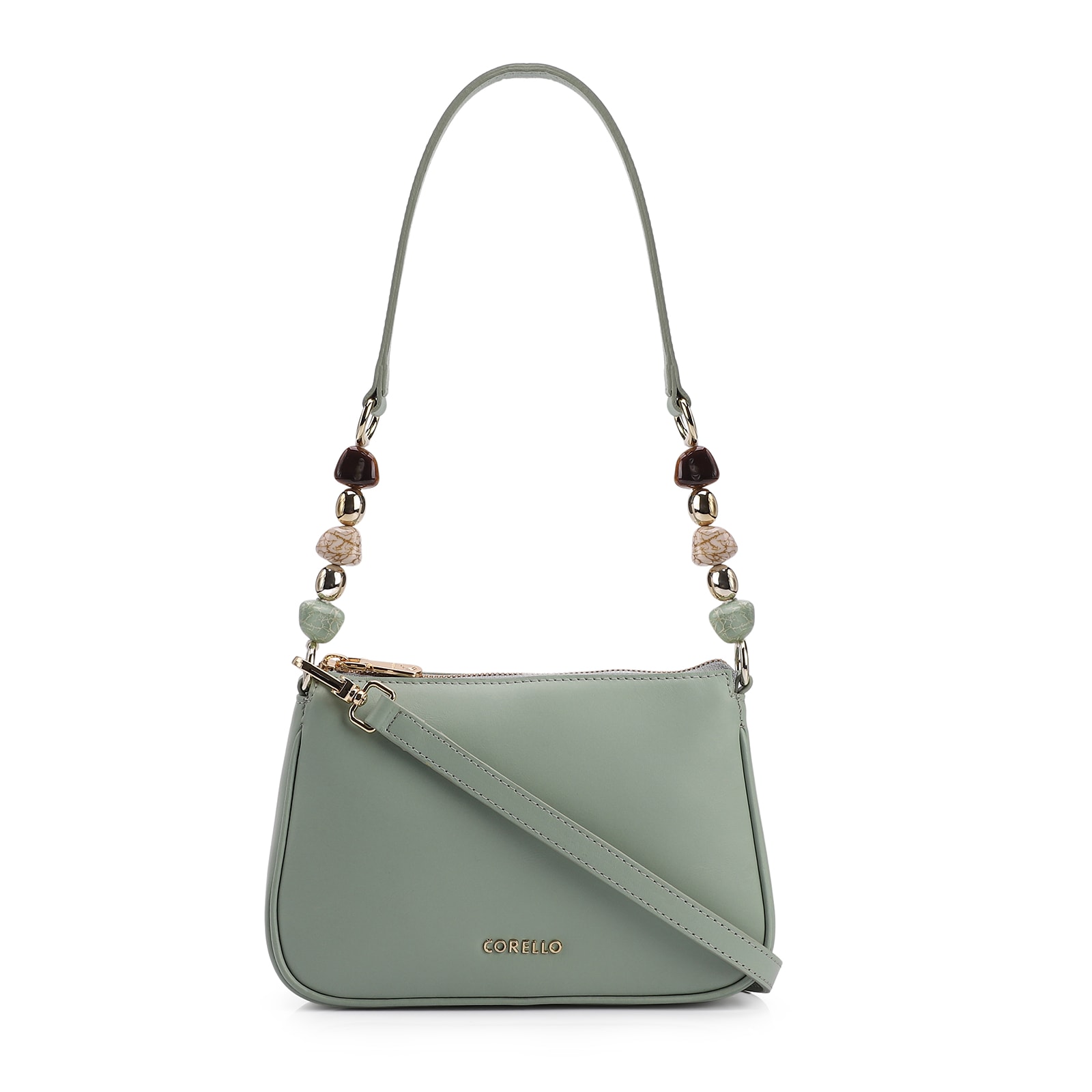 Bolsa De Ombro Couro Verde