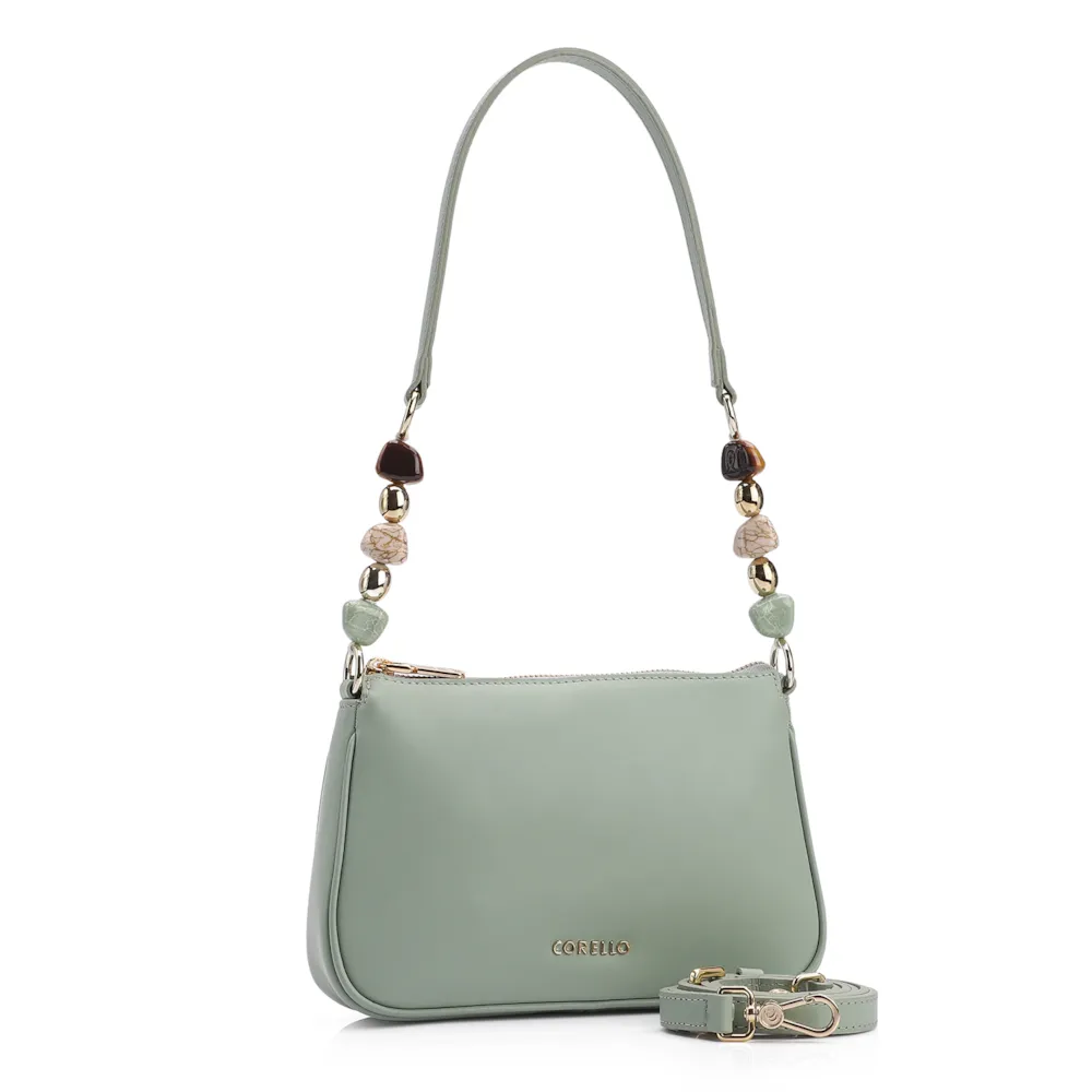 Bolsa De Ombro Couro Verde - imagem 2