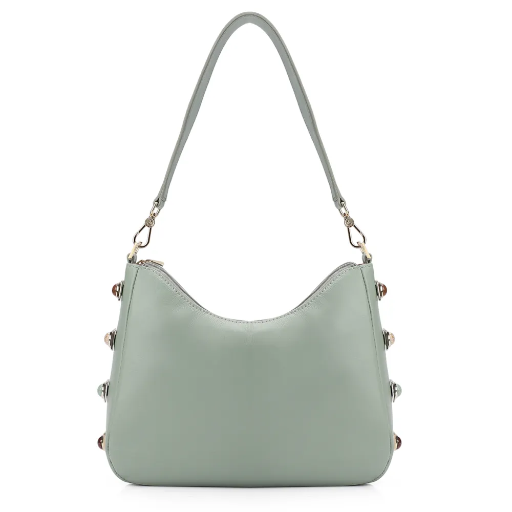 Bolsa De Ombro Couro Verde - imagem 4