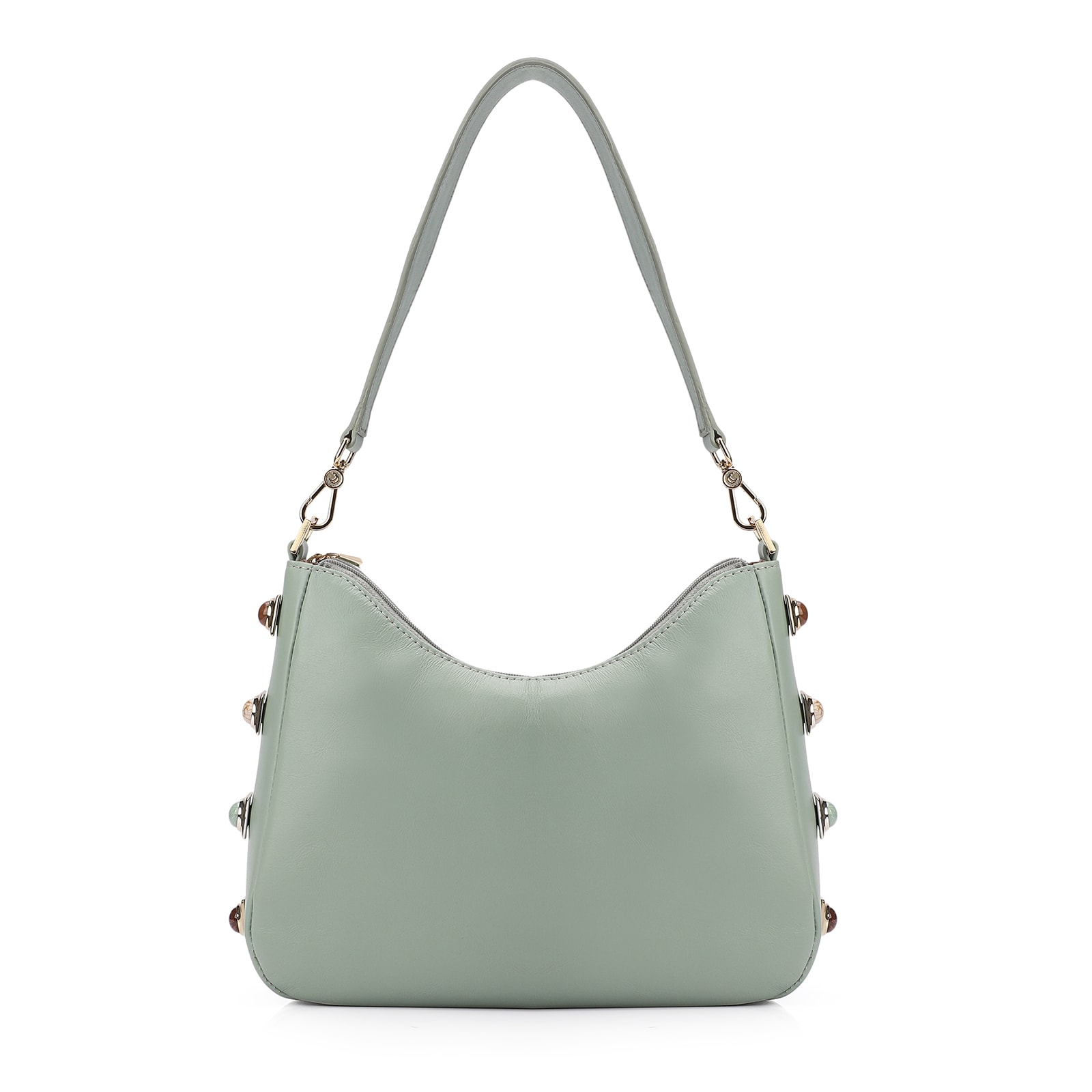 Bolsa De Ombro Couro Verde