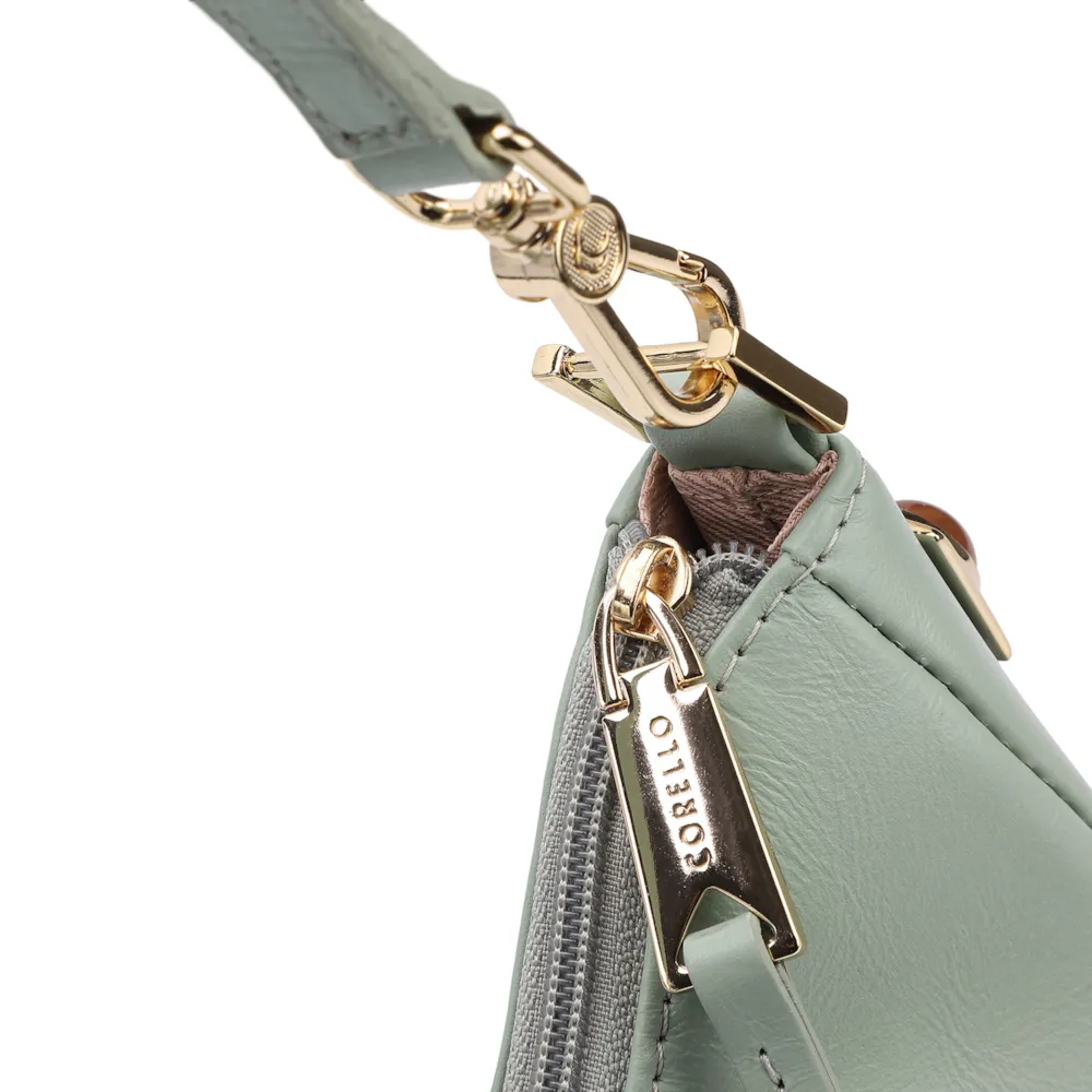 Bolsa De Ombro Couro Verde - imagem 6