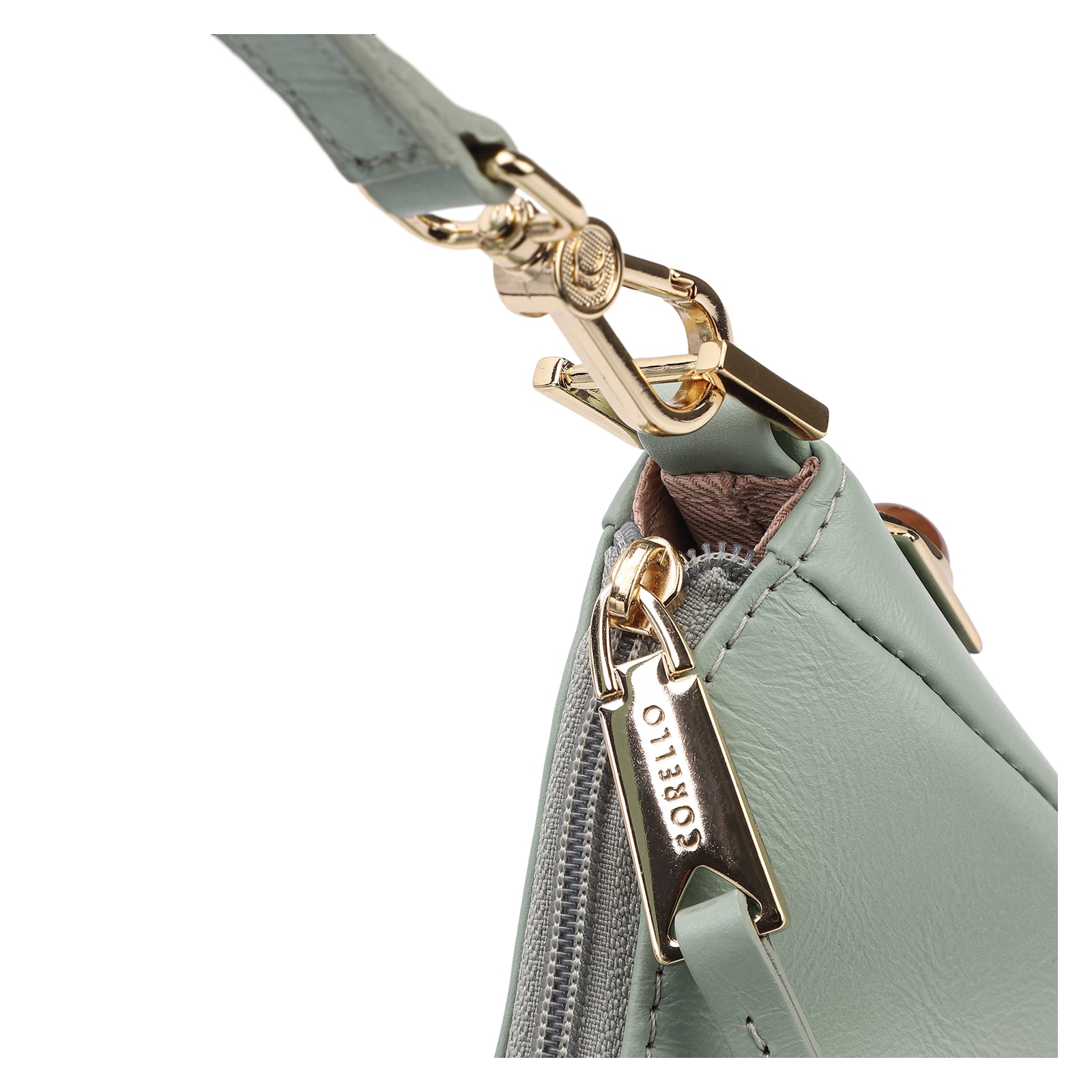 Bolsa De Ombro Couro Verde