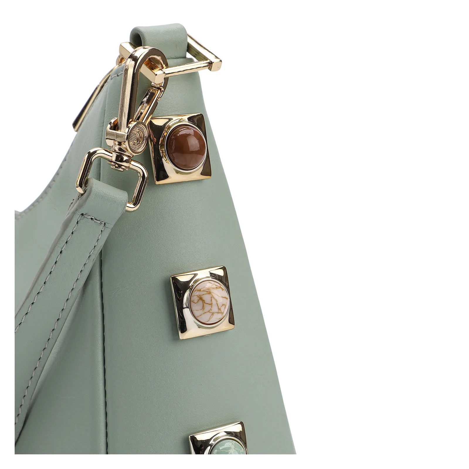 Bolsa De Ombro Couro Verde