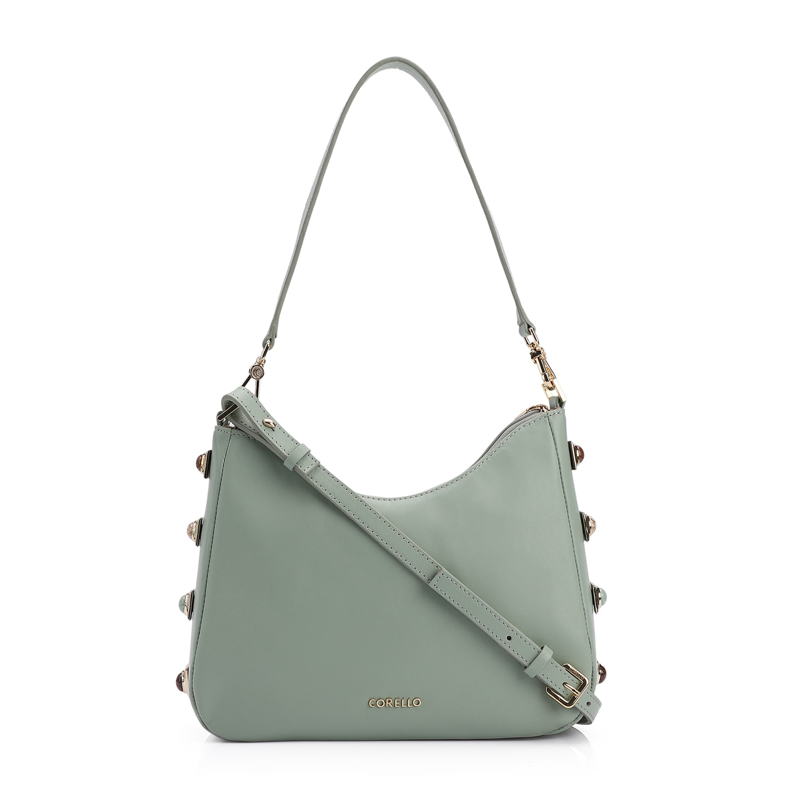 Bolsa De Ombro Couro Verde