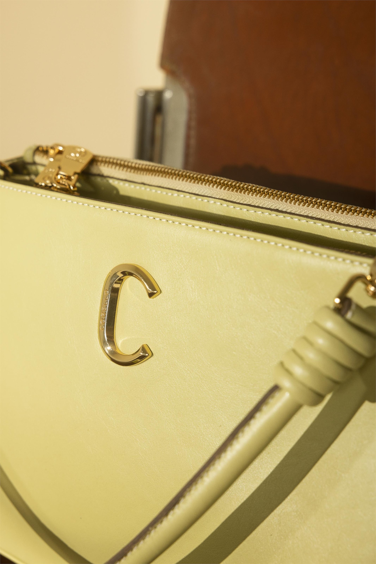 Bolsa De Ombro Couro Verde