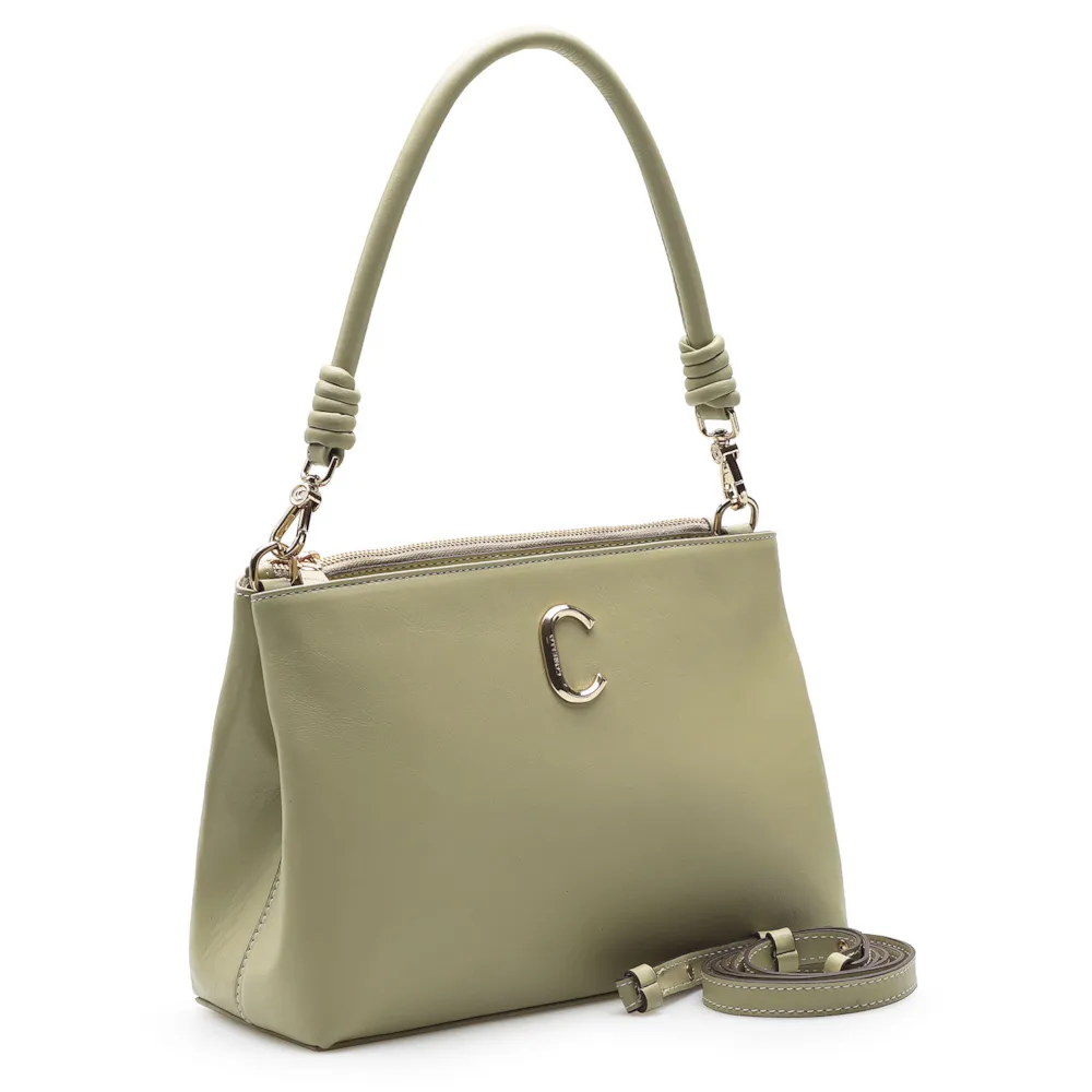 Bolsa De Ombro Couro Verde - imagem 2