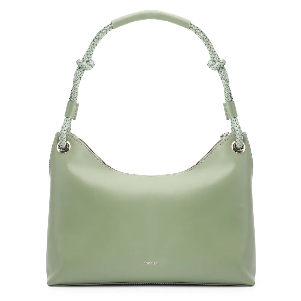 Bolsa De Ombro Couro Verde