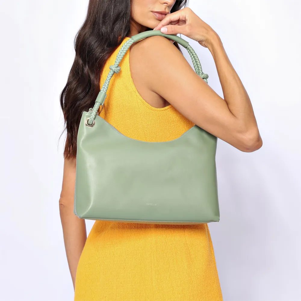 Bolsa De Ombro Couro Verde - imagem 2