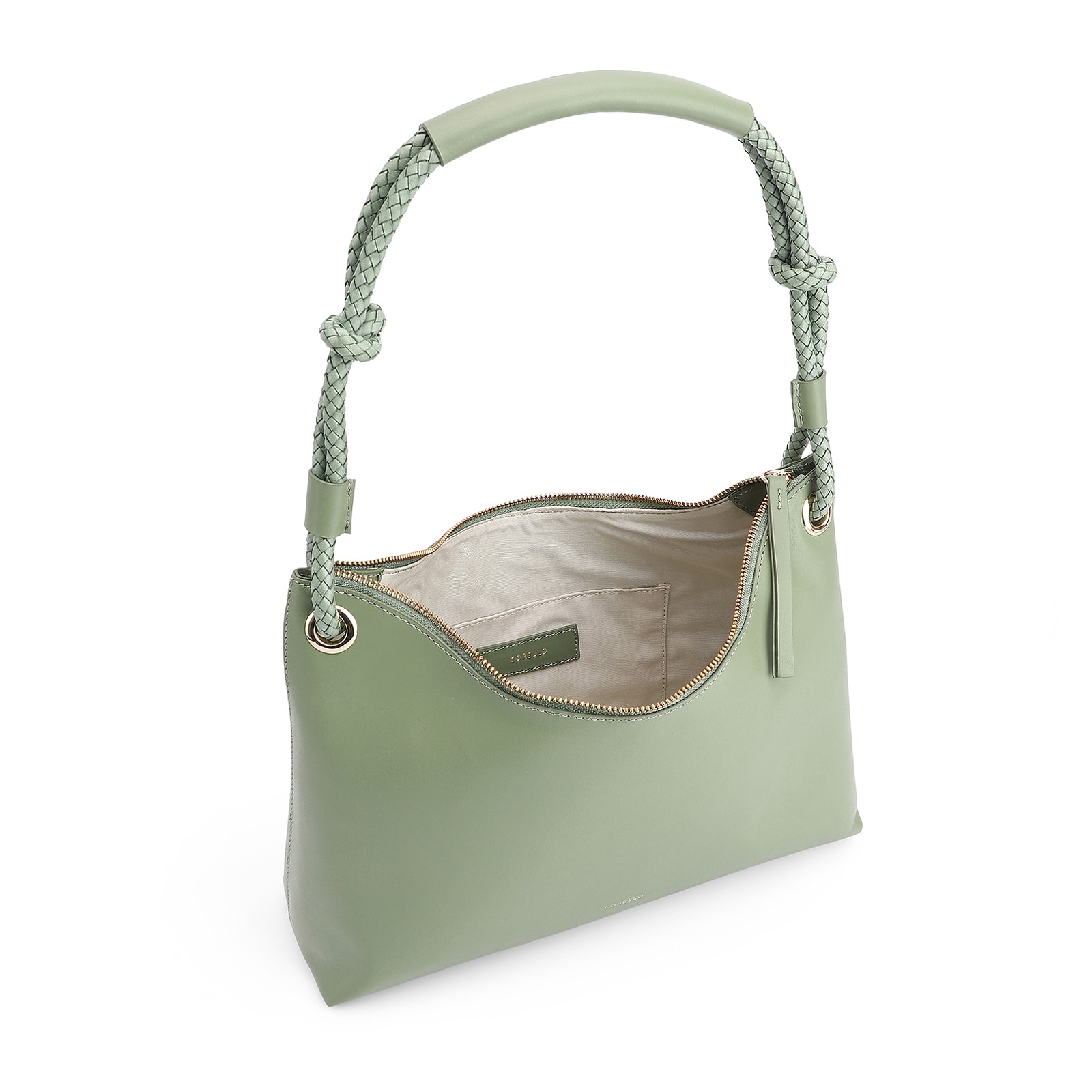 Bolsa De Ombro Couro Verde