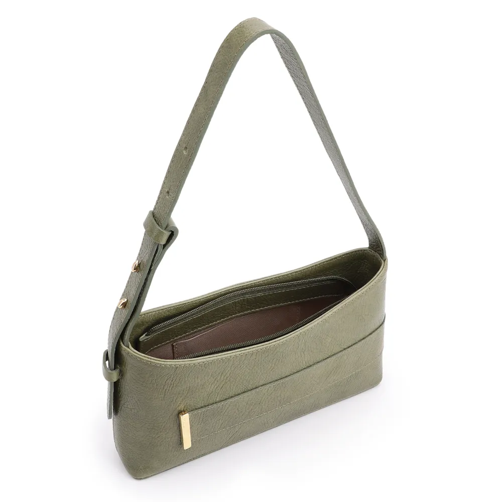 Bolsa De Ombro Couro Verde - imagem 4