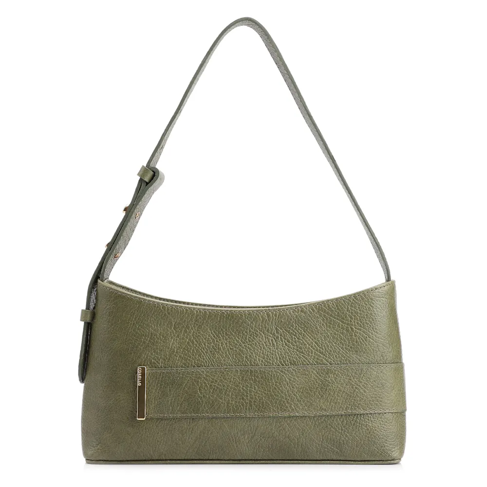 Bolsa De Ombro Couro Verde