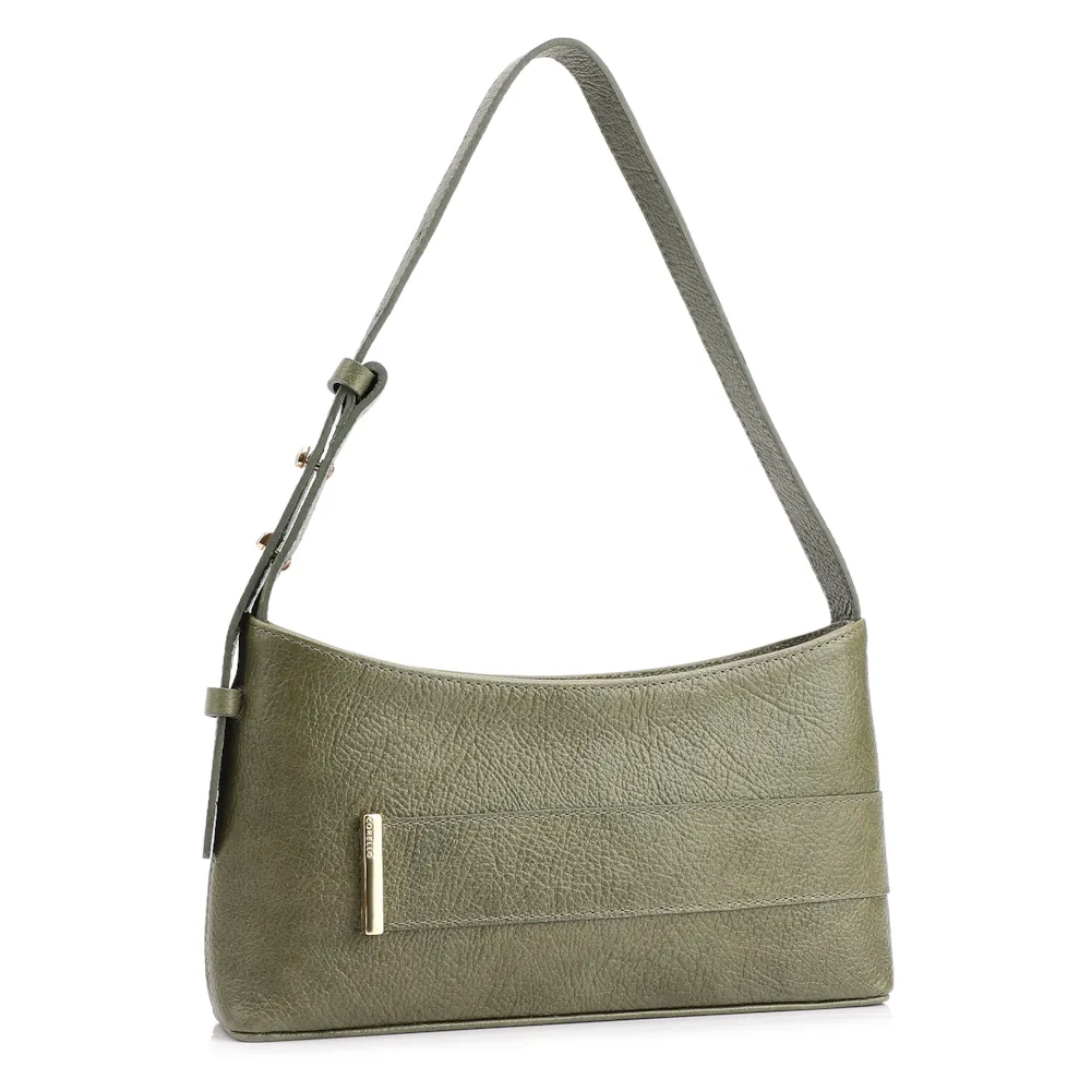 Bolsa De Ombro Couro Verde - imagem 2